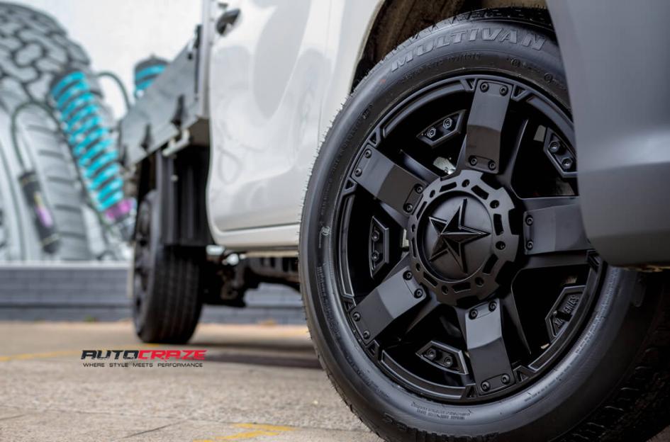 TOYOTA HILUX 2WD (2005 ONWARDS) ROCKSTAR XD 2 MATTE BLACK
