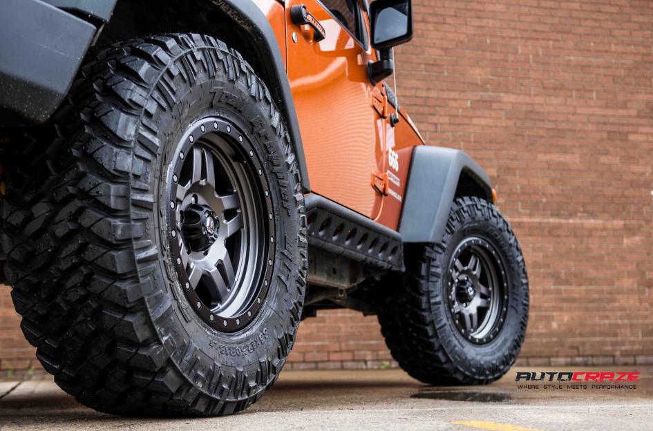 JEEP WRANGLER ANZA MATTE ANTHRACITE WITH BLACK RING 4