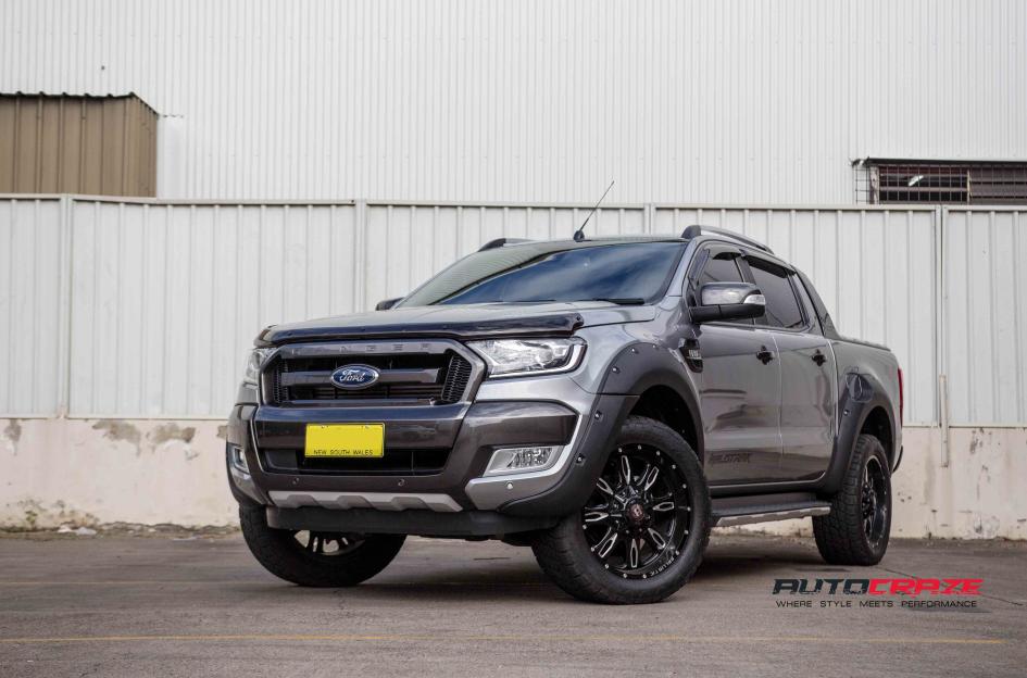 FORD RANGER SCYTHE GLOSS BLACK MILLED ACCENTS