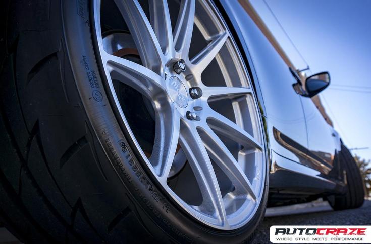 NISSAN 370GT ESSEN SILVER MACHINED FACE