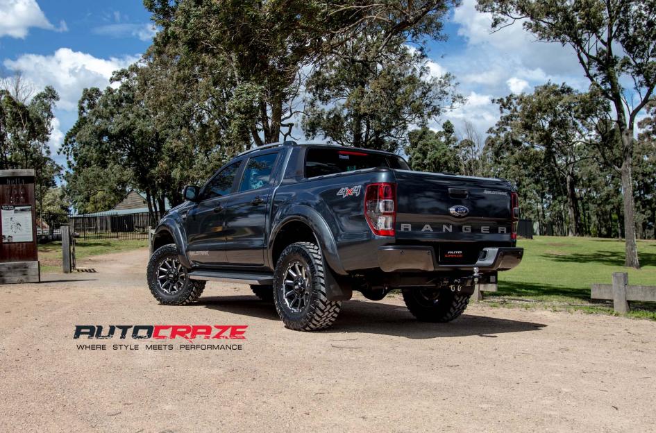 FORD RANGER GRID GD05 MATTE BLACK MILLED ACCENTS