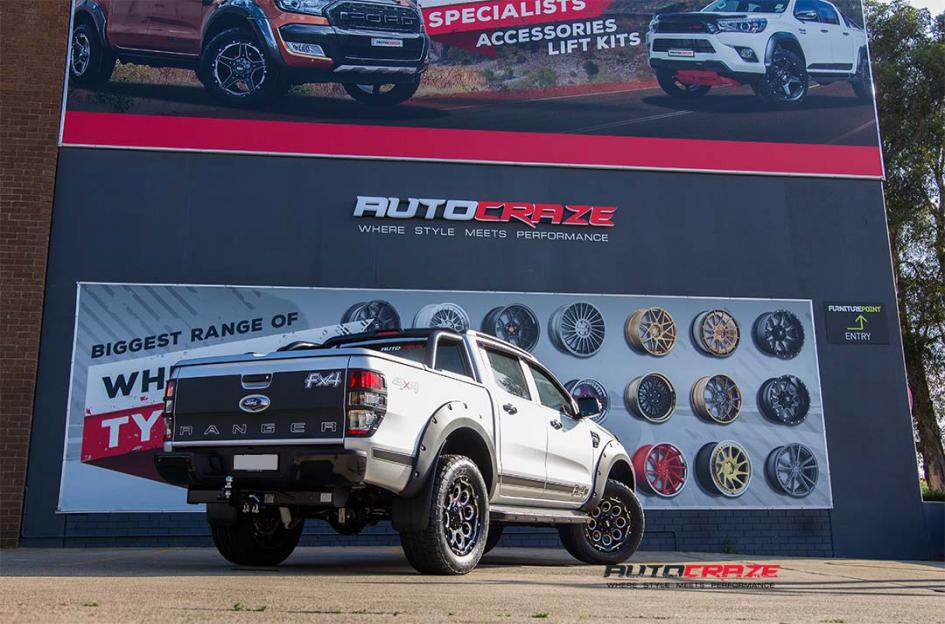 FORD RANGER GD08 MATTE BLACK MILLED ACCENTS