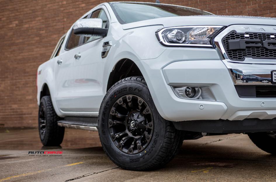 FORD-RANGER-VAPOR-BLACK-MACHINED-WITH-DARK-TINT