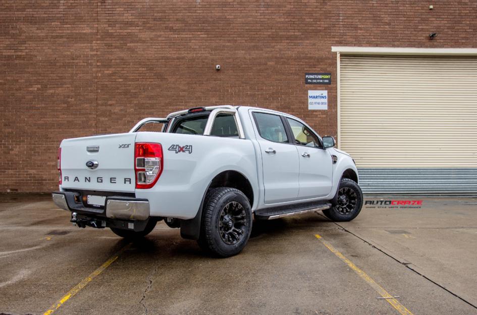FORD-RANGER-VAPOR-BLACK-MACHINED-WITH-DARK-TINT