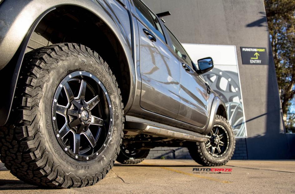 FORD RANGER MAVERICK GLOSS BLACK MILLED ACCENTS