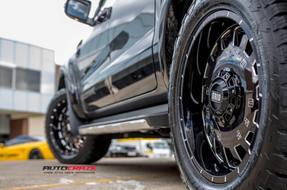 FORD RANGER GD03 GLOSS BLACK MILLED ACCENTS
