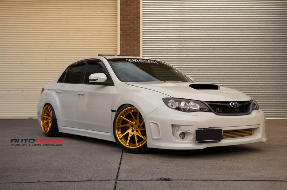 SUBARU WRX INVERT 3 PIECE FORGED4K GOLD