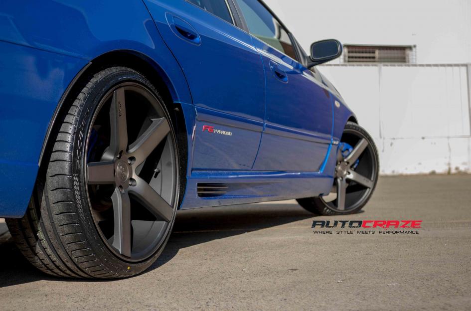 FORD FALCON MILAN GLOSS BLACK MACHINED FACE