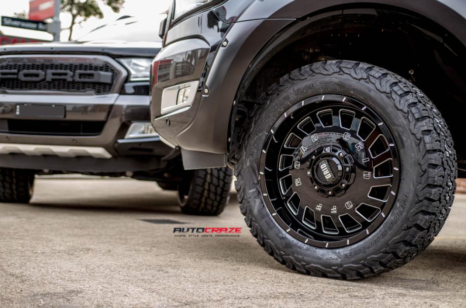 FORD RANGER GD03 GLOSS BLACK MILLED ACCENTS 7