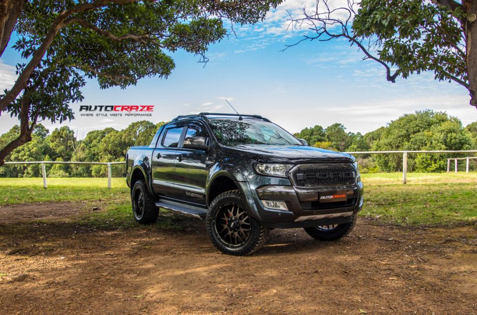 FORD RANGER GD02 MATTE BLACK MACHINED FACE