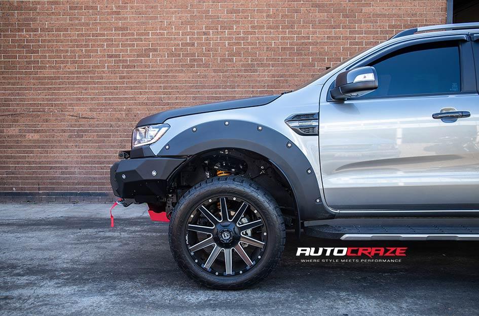 FORD RANGER CONTRA MATTE BLACK MILLED