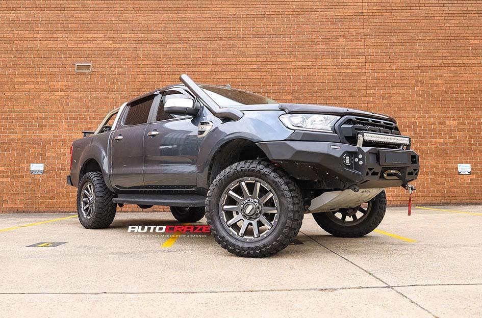 FORD RANGER GD05 MATTE BLACK MILLED ACCENTS