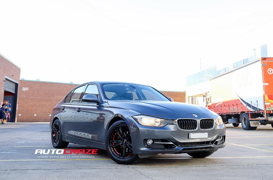 BMW F30 REDBACK PIANO BLACK RED UNDERCUT