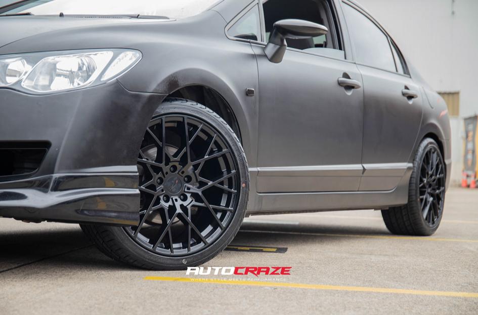 HONDA CIVIC SEBRING MATTE BLACK