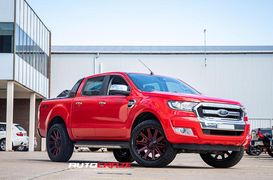 FORD RANGER CONTRA MATTE BLACK MILLED