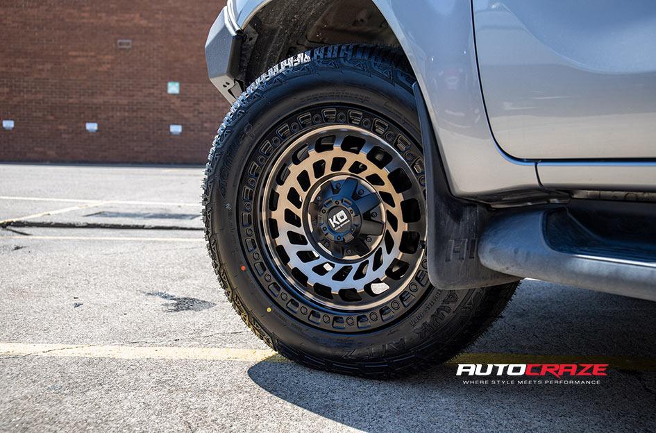 TOYOTA HILUX N80 4WD ZOMBIE SATIN BLACK MACHINED BRONZE TINT