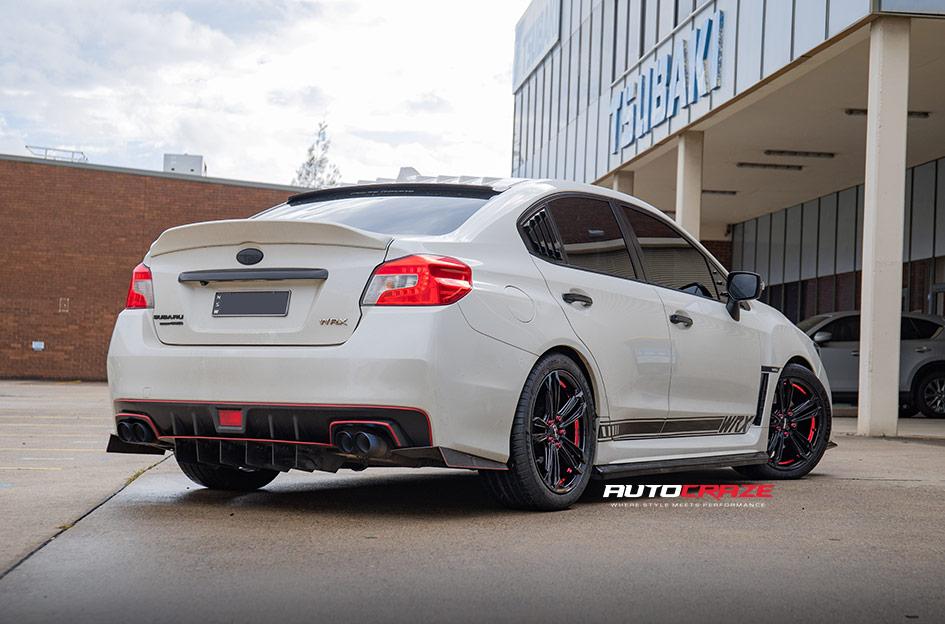 SUBARU WRX REDBACK PIANO BLACK RED UNDERCUT