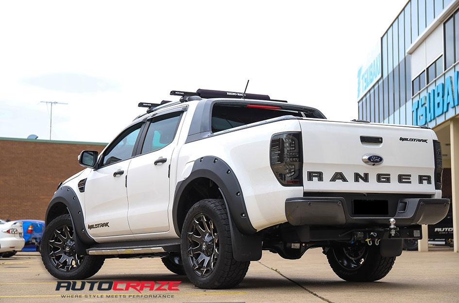 FORD RANGER BATTLE AXE GLOSS BLACK MILLED ACCENTS
