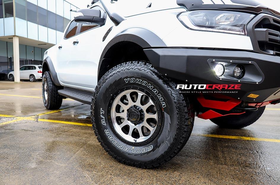 FORD RANGER RAPTOR HURRICANE GLOSS BLACK MACHINED FACE