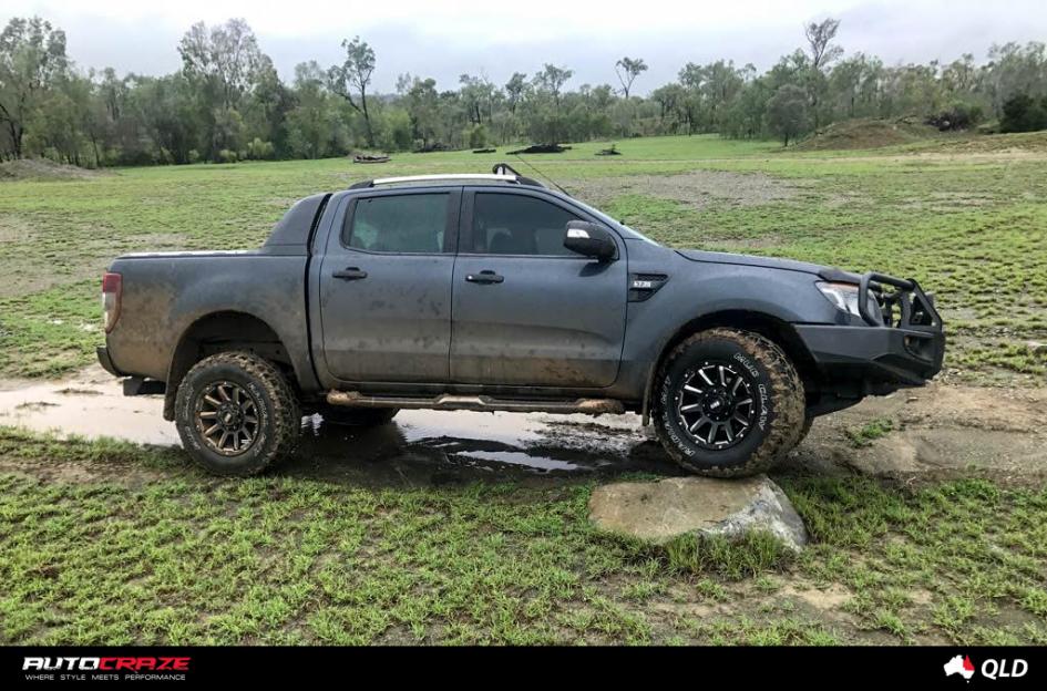 FORD RANGER GRID GD05 MATTE BLACK MILLED ACCENTS