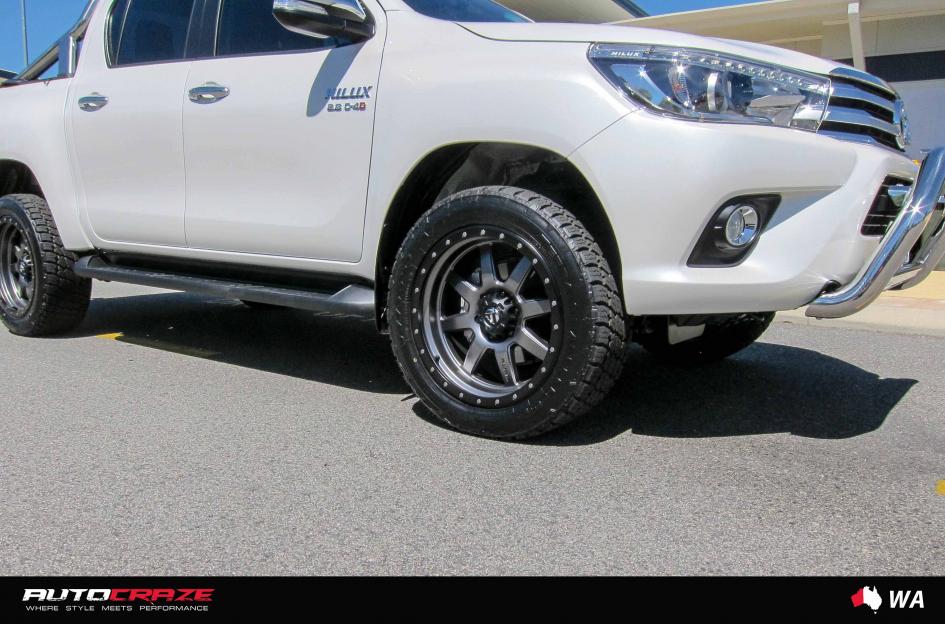 TOYOTA HILUX N80 4WD TROPHY MATTE ANTHRACITE WITH BLACK RING 4