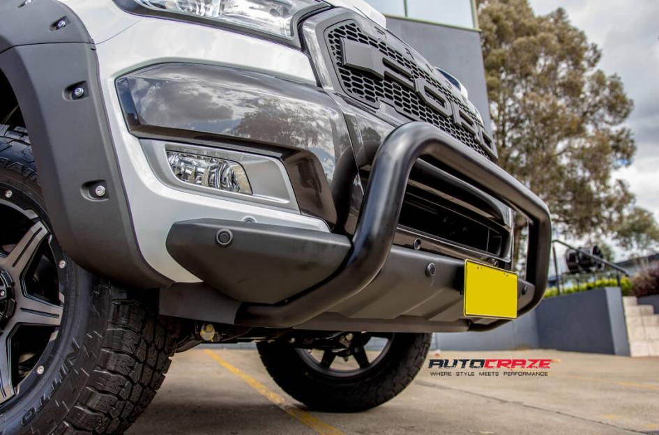 FORD RANGER GD06 MATTE BLACK MACHINED FACE WITH DARK MATTE TINT
