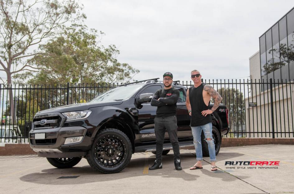 FORD RANGER GD03 GLOSS BLACK MILLED ACCENTS