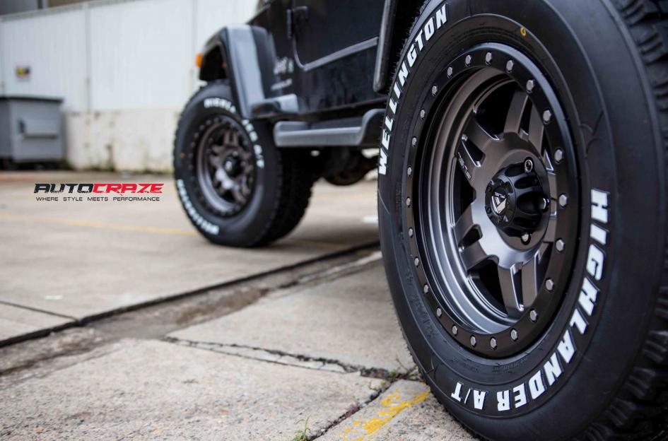 JEEP WRANGLER ANZA MATTE ANTHRACITE WITH BLACK RING 3