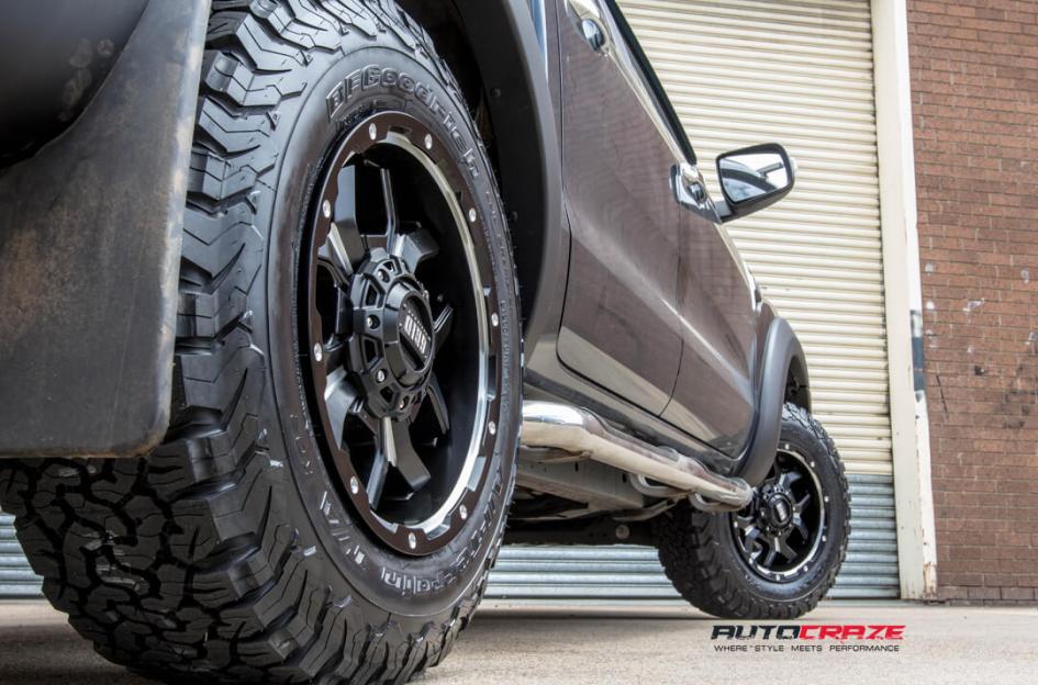 FORD RANGER GD07 MATTE BLACK MILLED