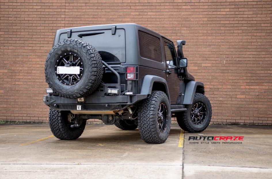 JEEP WRANGLER MAVERICK GLOSS BLACK MILLED ACCENTS