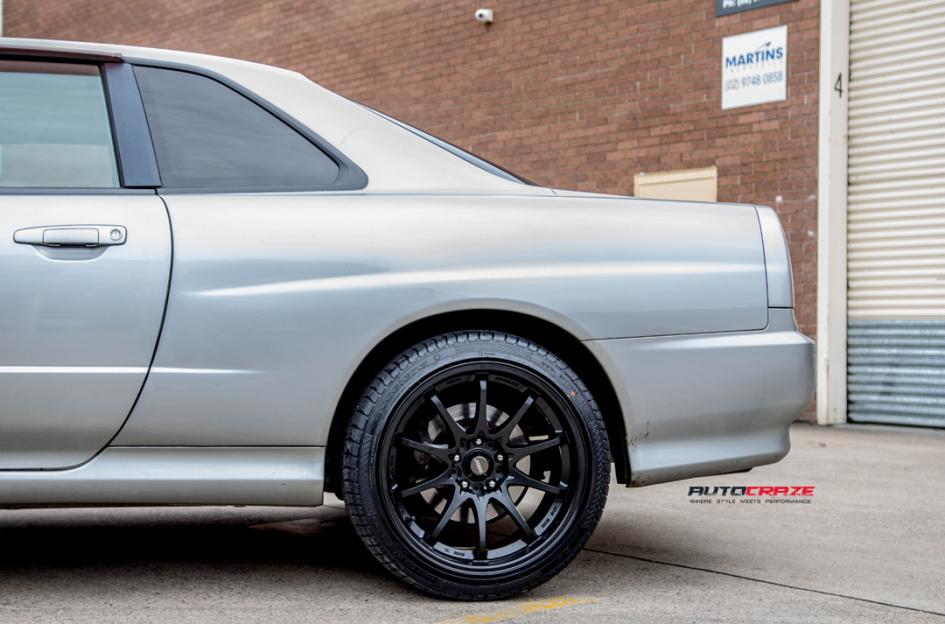 NISSAN SKYLINE R34 ROTATE MATTE BLACK 