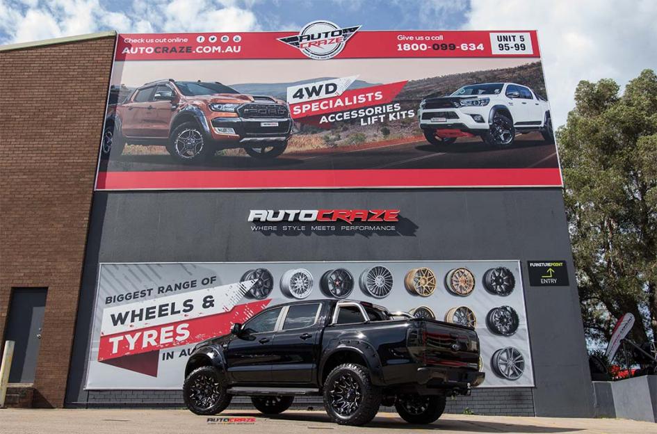 FORD RANGER ASSAULT GLOSS BLACK MILLED ACCENTS