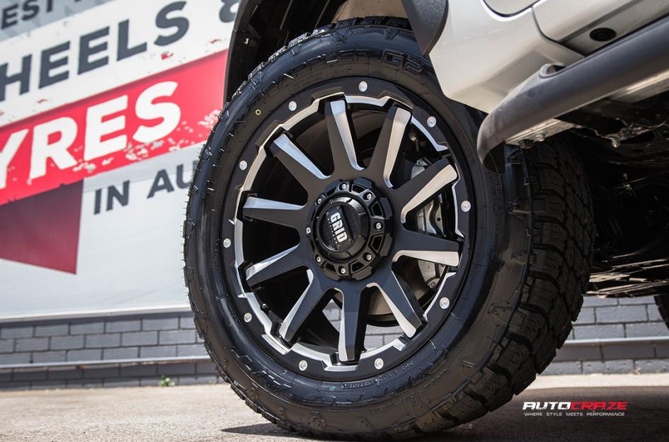 TOYOTA HILUX N80 4WD GD05 MATTE BLACK MILLED ACCENTS