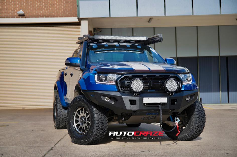 FORD RANGER RAPTOR CALIBRE SATIN BLACK MACHINED FACE