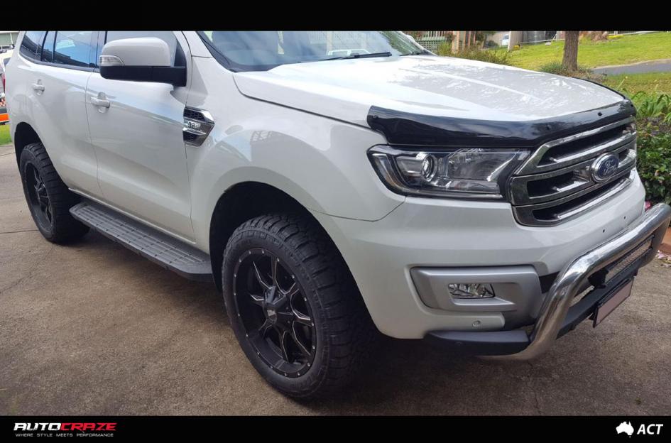 FORD EVEREST MO970 SATIN BLACK MILLED ACCENTS