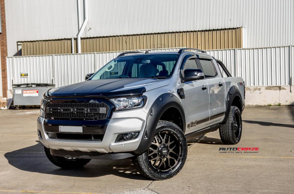 FORD RANGER GD02 MATTE BLACK MACHINED FACE