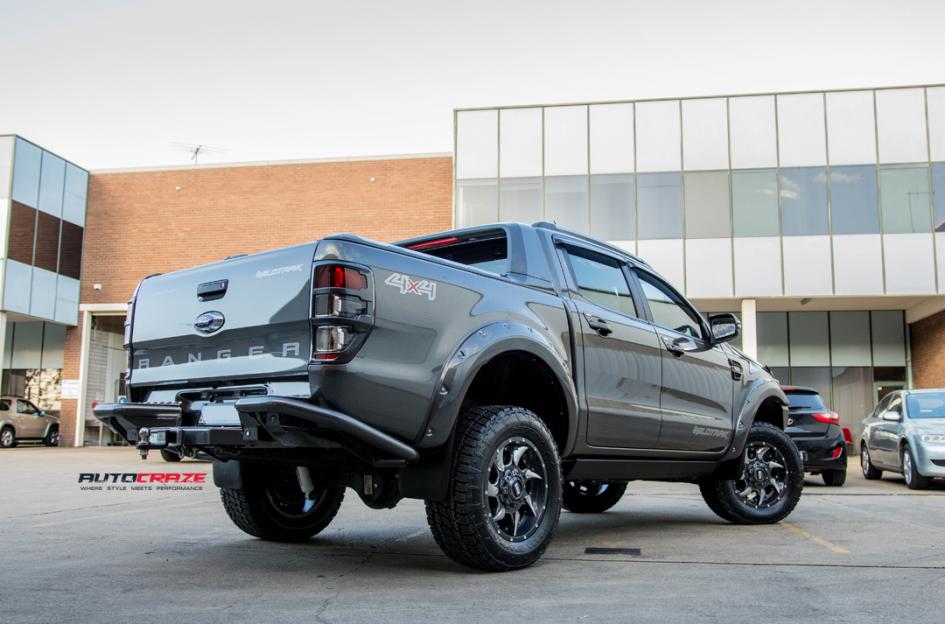 FORD RANGER GD01 GRAPHITE MILLED ACCENTS WITH CHROME INSERTS