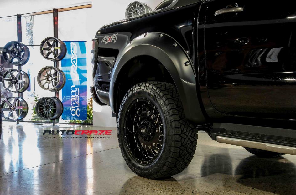 FORD RANGER GD03 GLOSS BLACK MILLED ACCENTS