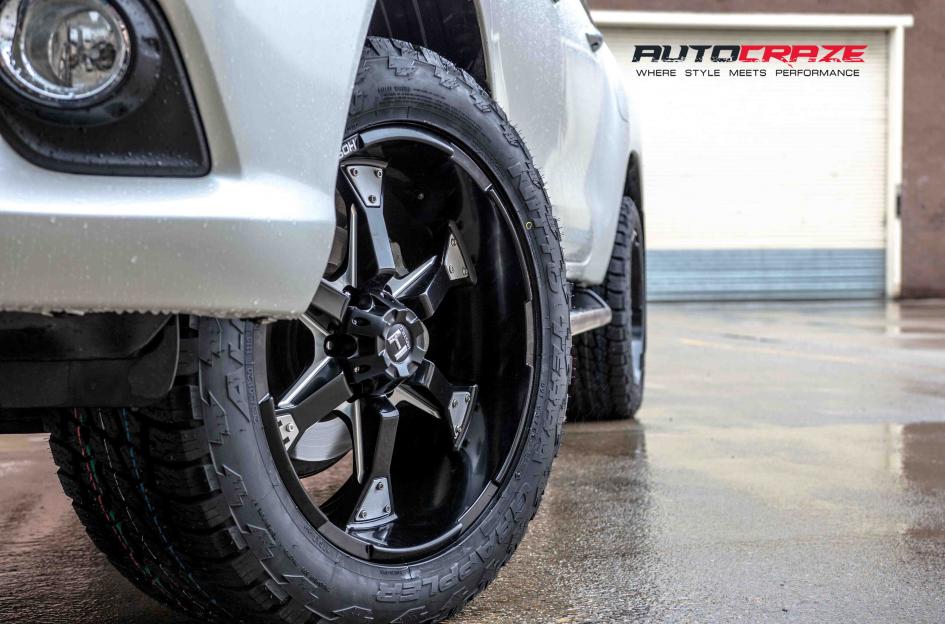 TOYOTA HILUX N80 4WD KNUCKLES SATIN BLACK MILLED ACCENTS