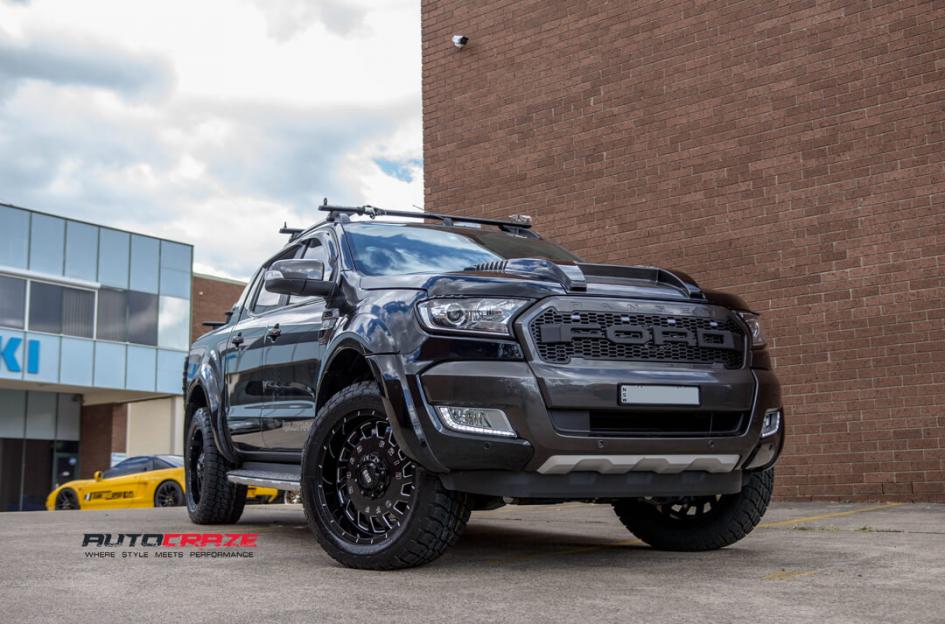 FORD RANGER GD03 GLOSS BLACK MILLED ACCENTS