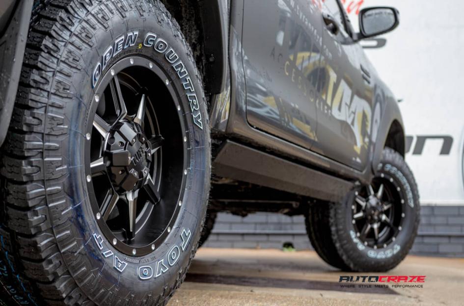 TOYOTA HILUX N80 4WD T14 SATIN BLACK MILLED ACCENTS