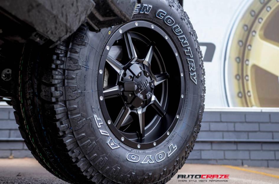 TOYOTA HILUX N80 4WD T14 SATIN BLACK MILLED ACCENTS