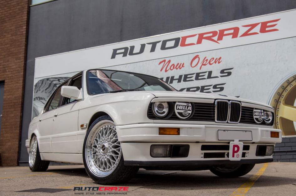 BMW E30 4 STUD BSX SILVER MACHINE