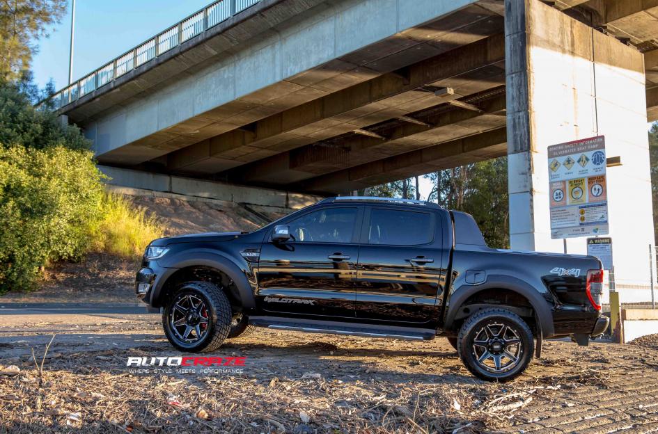 FORD RANGER GD06 GLOSS BLACK MILLED