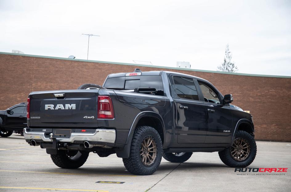 DODGE RAM REBEL MATTE BRONZE BLACK LIP