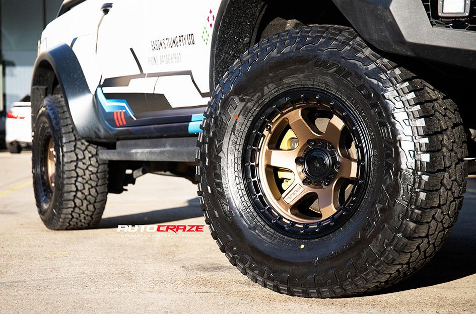 FORD RANGER RAPTOR BLOCK MATTE BRONZE BLACK RING