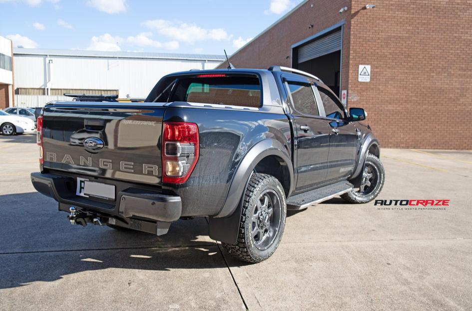 FORD RANGER GD01 GRAPHITE MILLED ACCENTS WITH CHROME INSERTS