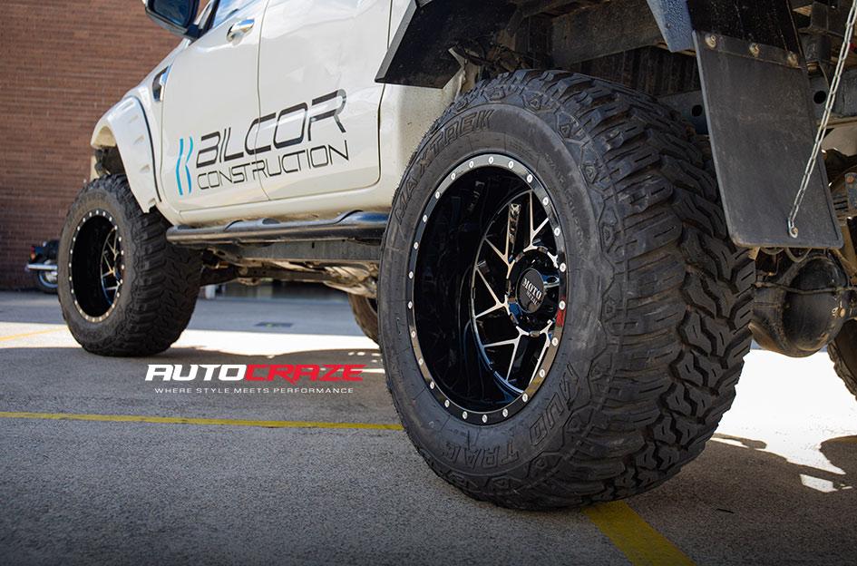 FORD RANGER MO985 GLOSS BLACK MACHINED