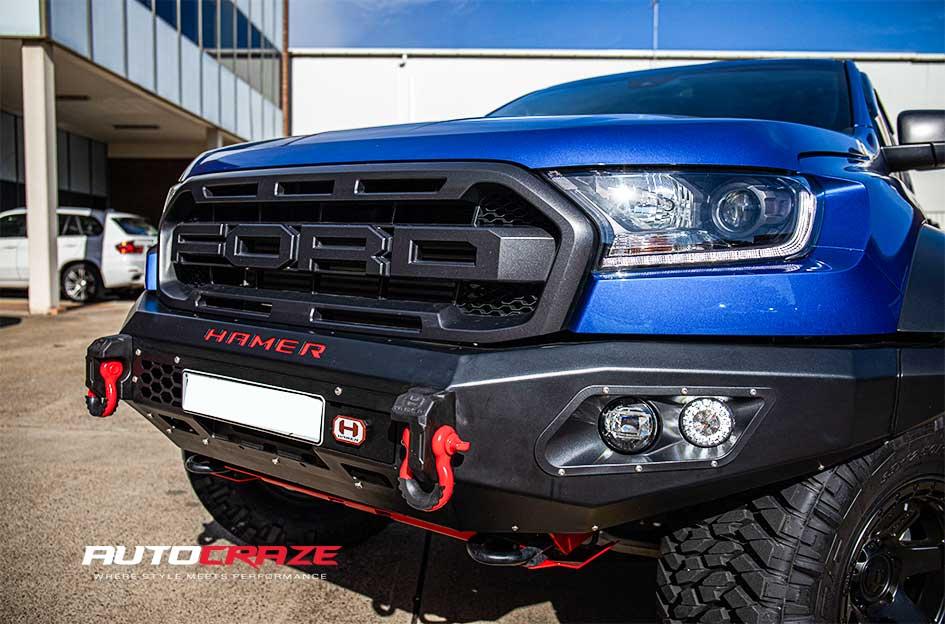 FORD RANGER RAPTOR BLOCK MATTE ANTHRACITE BLACK RING