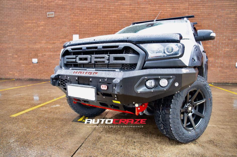 FORD RANGER AVALANCHE MATTE BLACK FRONT MILLED